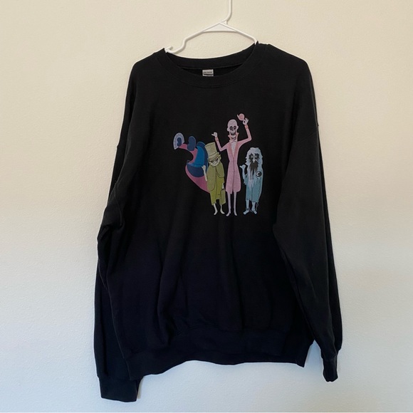 Hitchhiking Ghosts Haunted Mansion Sweatshirt XL - Picture 1 of 4